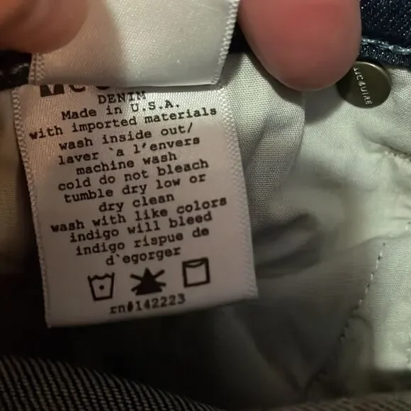 Anthropologie McGuire Dark Wash Newton Skinny Jeans